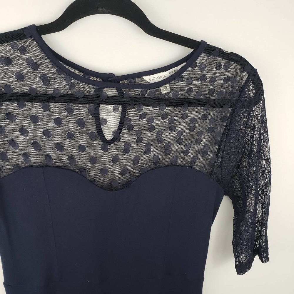 VICTORIA'S Secret Swiss Dot Illusion Jersey‎ Dress - Picture 8 of 10